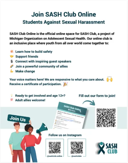 Join the SASH Club Online Community